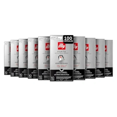 Imagen de Illycaffè Café Tueste FORTE en cápsulas compatibles 10 pack de