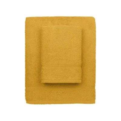 Imagen de zer0bed, Toallas de baño Lila, Juego 2 baño, Toalla Cara, bidé, Color Liso, Amarillo, 100% algodón, Piezas