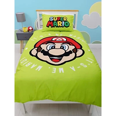 Imagen de Super Mario Bros. Juego de Funda nórdica Individual para niños, Ropa Cama Juegos niños