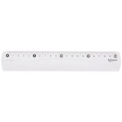 Imagen de Maped M146112 Regla 20 cm Essentials 146 con funda protectora, 1 unidad