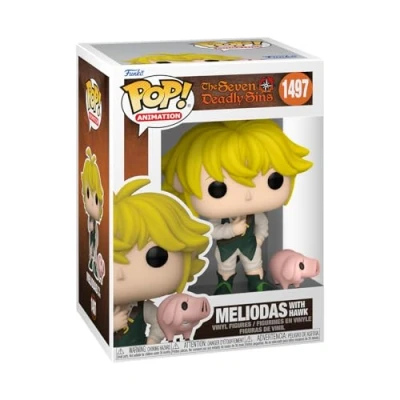 Imagen de Funko Pop! &amp; Buddy: Seven Deadly Sins Meliodas with Hawk Figura de Vinilo Coleccionable Juguetes para Niños y Adultos Fans del Anime Modelo Coleccionistas