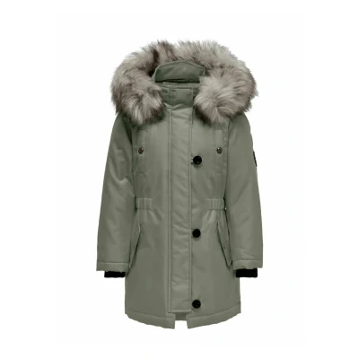 Imagen de Kids ONLY Abrigo de invierno para niños, Talla: 7a, Shadow