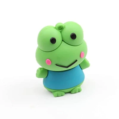 Imagen de Hsthe Sea Unidad flash USB, 32 G, diseño de dibujos animados, USB 2.0, alta velocidad, disco memoria portátil para almacenamiento datos (rana)