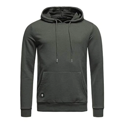 Imagen de RED BRIDGE Sudadera Unicolor con Capucha de algodón para Hombre Verde