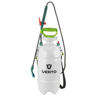 Imagen de VERTO Pulverizador de presión Manual 7 litros, 2,5 a 3 Bares, Mango ergonómico, botón Bloqueo, Ajuste Boquilla, Escala medición líquido, fácil Limpiar, Resistente