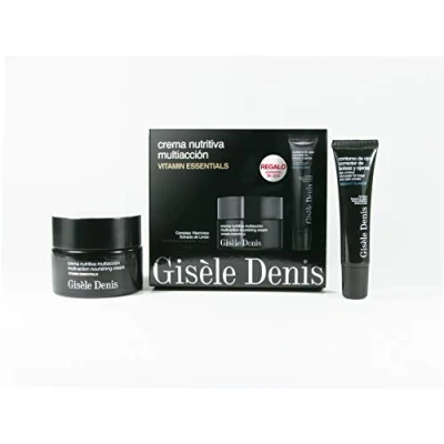 Imagen de GISÉLE DENIS Pack Cuidado Facial Mujer, Promoción de 2, Contorno Ojos 15 ml + Crema Nutritiva Multiacción Vitamin Essentials 50 ml, Set la Piel, para Rutina