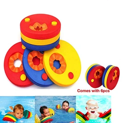 Imagen de kaianda Manguitos de natación para niños, 6PCS Bebe ，Manguitos Dolphin，Hechos Espuma, Piscina Discos Flotantes…