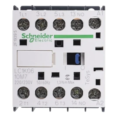 Imagen de Schneider Electric LC1K0610M7 TeSys K Conector, 3P, 3 NA, AC 3,
