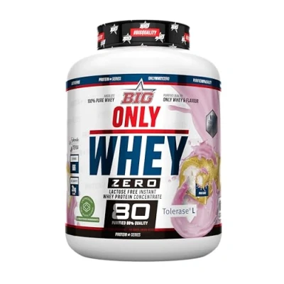 Imagen de BIG Proteínas Whey en Polvo para Masa Muscular y Recuperación, Máxima Calidad, Materia Prima Pemium Patentada, Sin Lactosa, Azúcar, Grumos (2Kg, Pink Cake)