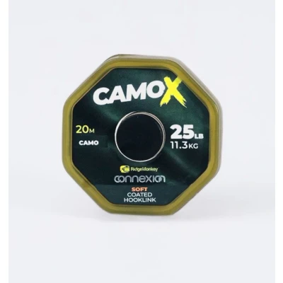 Imagen de RidgeMonkey Connexion Camo X Soft 25lb/11,3kg 20m Material para bajos de línea carpfishing