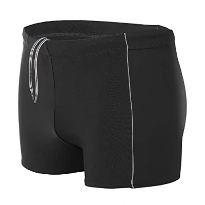 Imagen de Aquarti Bañador para Hombre Tipo Boxer, Negro/Gris, 6XL