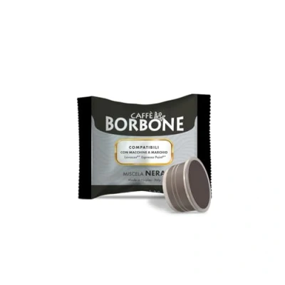 Imagen de Caffè Borbone Mezcla de Café Negra 50 Cápsulas Compatibles con Máquinas Lavazza* Espresso Point*