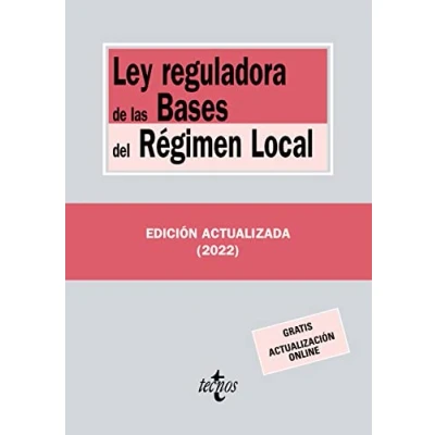 Imagen de Ley reguladora de las Bases del Régimen Local (Derecho Biblioteca Textos Legales)