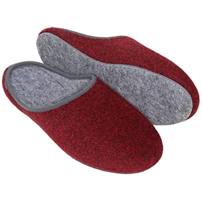 Imagen de Pantoffelmann pantuflas de fieltro I ligero con suela resistente cómodas para el día a cálidas forradas hombre y mujer