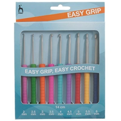 Imagen de Pony Juego de Ganchos Ganchillo fácil Agarre, Multicolor, 15.0 x 1.5 16.0 cm