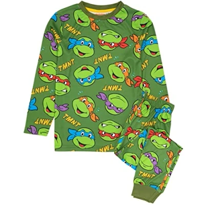 Imagen de Adolescente Mutante Ninja Tortugas Niños Pijamas Camiseta Pantalones pjs