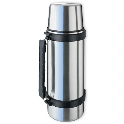 Imagen de LiteXpress Isosteel VA 9553Q matraz de vacío Acero Inoxidable 18/8 Equipado con un Sistema Apertura una Mano Quickstop y Mango Taza 1 l