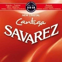 Imagen de CUERDAS GUITARRA CLASICA Savarez (510/CR) New Cristal Cantiga Roja Tension Normal (Juego Completo)