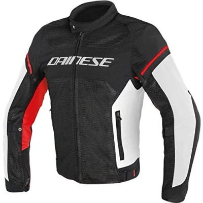 Imagen de Dainese Air Frame D1 Tex Jacket, Chaqueta Moto Verano, Negro/Negro/Blanco, 58