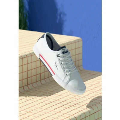 Imagen de Pepe Jeans Brady Basic Zapatillas, Hombre, Talla: 45, White Zapatos