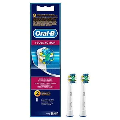 Imagen de Oral B Pack de 2 cabezales para cepillos dientes recargables FlossAction EB25