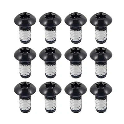 Imagen de EASTERN POWER 12 Pcs Tornillos Bicicleta, MTB Tornillo Disco Freno de Bicicleta Montaña, Bici M5x10mm Disc Pernos del Rotor, Negro