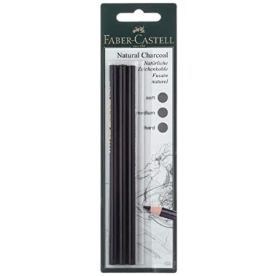 Imagen de Faber Castell 117498 Paquete de 3 lápices carboncillos Pitt