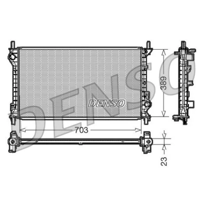 Imagen de DENSO DRM10108 Radiador, refrigeración del motor Aluminio 703 389 23 FORD: Tourneo Connect, Transit Connect Mk1 Furgón