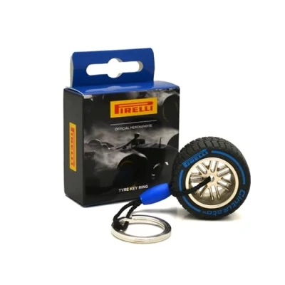 Imagen de F1 Pirelli Motorsport Llavero oficial con rueda de goma, color azul