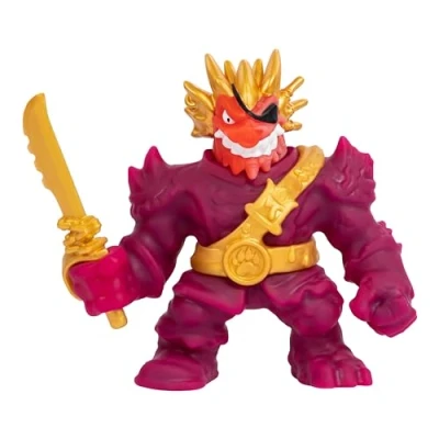 Imagen de Heroes of Goo Jit Zu Mar maldito. Super Gooey, Filled Toy Blazagon figura de acción paquete héroe. Con cara que cambia color revela su maldición.