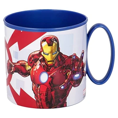Imagen de Stor Taza infantil de plástico reutilizable para microondas 265 ml avengers rolling thunder