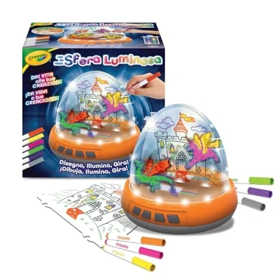 Imagen de CRAYOLA Esfera Luminosa, Juego Motorizado con Luces y Movimiento para Crear Dibujos en dos Niveles, Actividad Creativa Regalo Niños, a partir de 6 años, 25 5985