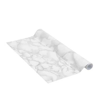 Imagen de Venilia Lámina adhesiva, Gris mármol Aspecto Gris, 45cm x 1,5m, Espesor 95μ, Vinilo autoadhesivo para muebles o cocina, decorativas papel pintado pared, PVC sin ftalatos, Fabricado en UE