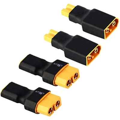 Imagen de 2 Pares XT30 a XT60 Enchufe Hembra Adaptador Macho Conector inalámbrico para RC FPV Drone Coche Lipo NiMH Cargador de batería ESC