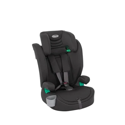 Imagen de Graco Eldura R129 arnés Booster (76 145 cm 15 Meses a Aprox. 12 años). Modo de 4 años 105 cm), Highback 3,5 (105 Medianoche