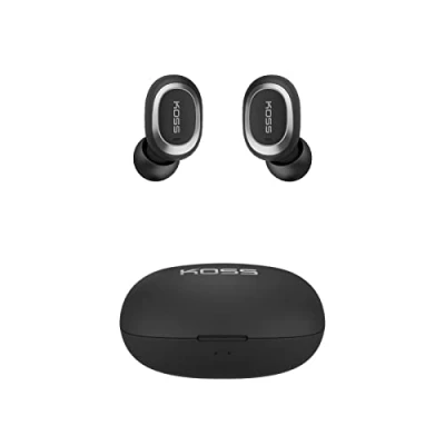Imagen de Auriculares Inalámbricos Con Micrófono Koss 96816 Negro Bluetooth Estuche Carga