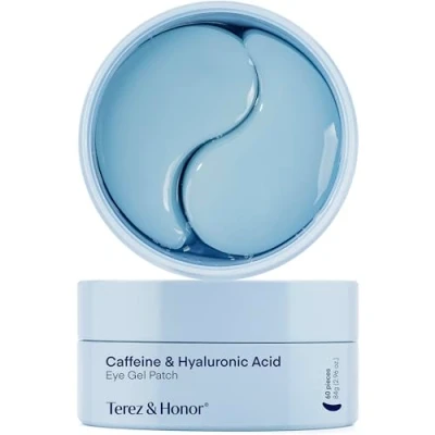 Imagen de Parche Ojos para Bolsas y Ojeras Coreano: Antiarrugas Contorno de con Cafeína Niacinamida Ácido Hialurónico, Vegano, Testado en Piel Sensible, 30 Pares Korean Skincare Under Eye Patches