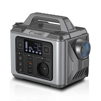 Imagen de FANTEC PGS 300 Powerstation &amp; Solargenerator 300W 290Wh Maximal 600W für 230V AC USB QC3.0 18W PD3.0 MAX. 45W 12V 96W