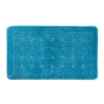 Imagen de Emma Barclay Orkney Crosshatch Alfombrilla de baño (45 x 75 cm), Color Azul