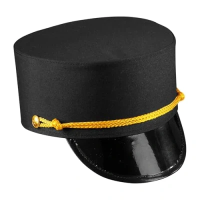 Imagen de Widmann 10012 Sombrero de tela con uniforme, diseño Caperucita para soldado o fiesta temática, carnaval, unisex, adultos, multicolor, talla única