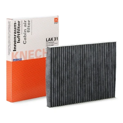 Imagen de MAHLE ORIGINAL LAK 31 Filtro de habitáculo carbón activado 284,0 206 24,0 SEAT: Leon I Hatchback, Toledo 2 Limousine, Córdoba II Berlina
