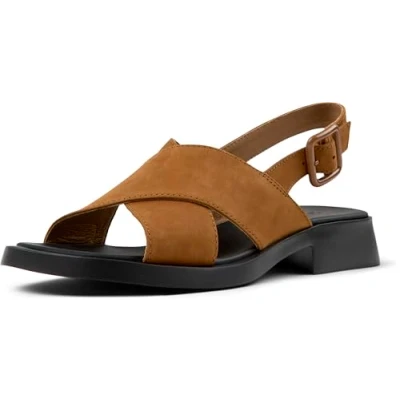 Imagen de Camper Dana K201600, Sandalia X Strap Mujer, Marrón Medio 005, 38 EU