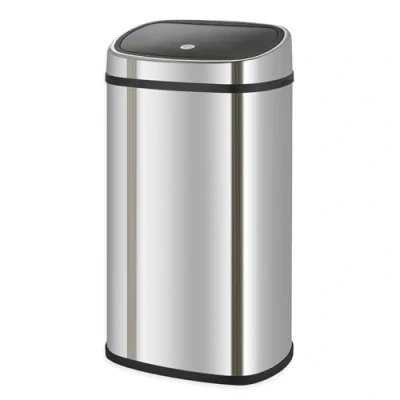 Imagen de CATTERHOUSE Cubo de Basura y Reciclaje Futuro 48L 39,5x28x57 cm Acero Inoxidable con Sistema iTouch Apertura Automática