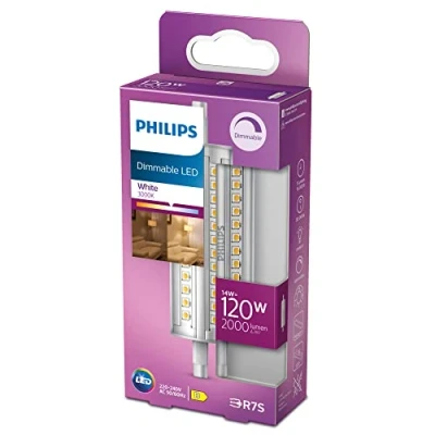 Imagen de Philips Bombilla LED Lineal, 120W, Lineal R7S 118 mm, Neutra, Luz Blanca, Regulable