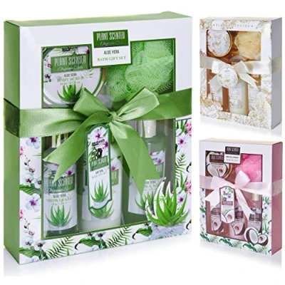 Imagen de BRUBAKER Cosmetics Set de Baño y Ducha Aloe vera Juego 5 piezas para regalo