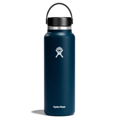 Imagen de Hydro Flask Wide Mouth Botella de Agua 1180 ml (40 oz) Acero Inoxidable con Aislamiento al Vacío y Tapa a Prueba Fugas Revestimiento en Polvo Indigo
