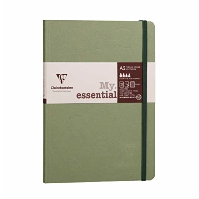 Imagen de Edad bolsa Essentials thread bound Notebook, A5, lunares, 192 páginas), color verde