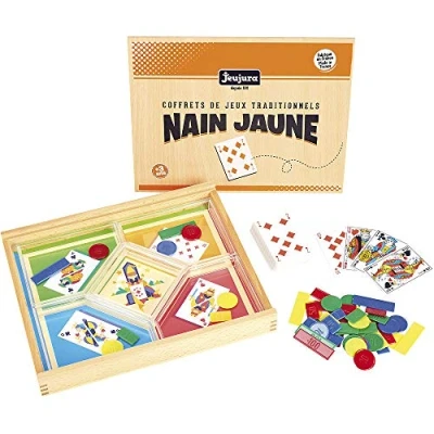 Imagen de Jeujura Jeu du nain Jaune coffret en Bois Juegos de Habilidad, Multicolor (J8134)