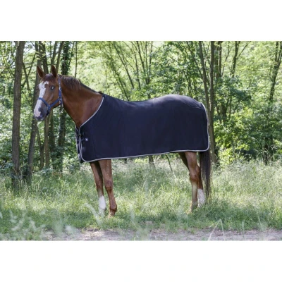 Imagen de Riding World fleece deken zwart/grijs