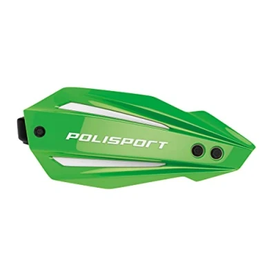 Imagen de POLISPORT 8308600008 Paramanos BULLIT FWA fabricado en plástico con kit de montaje incluido compatible todos los modelos motocross/enduro color verde